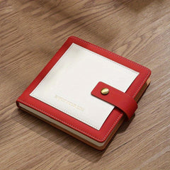 Pocket Notebook Mini Notepad Faux Leather Hand Ledger Small Gift Horizontal Line