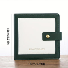 Pocket Notebook Mini Notepad Faux Leather Hand Ledger Small Gift Horizontal Line
