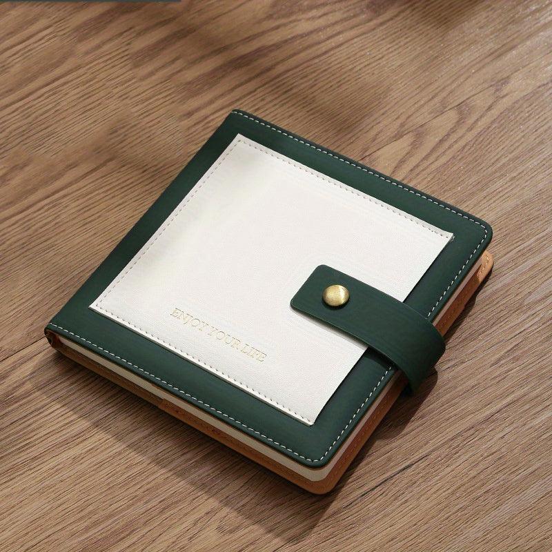 Pocket Notebook Mini Notepad Faux Leather Hand Ledger Small Gift Horizontal Line