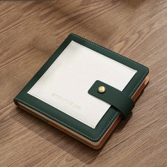 Pocket Notebook Mini Notepad Faux Leather Hand Ledger Small Gift Horizontal Line