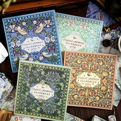 100 Sheets Vintage Floral Scrapbook Paper DIY Crafts Journals Decoupage