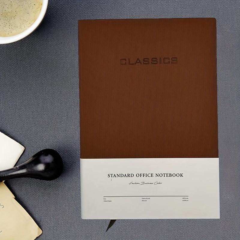 B5 Soft Leather Face Art Notebook for College Students