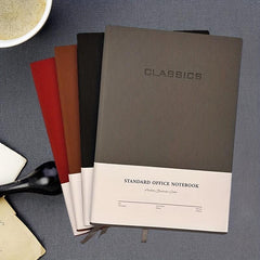 B5 Soft Leather Face Art Notebook for College Students
