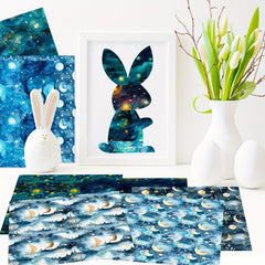 12pcs Starry Sky Series Brochure Material Paper for Background DIY Photo Album
