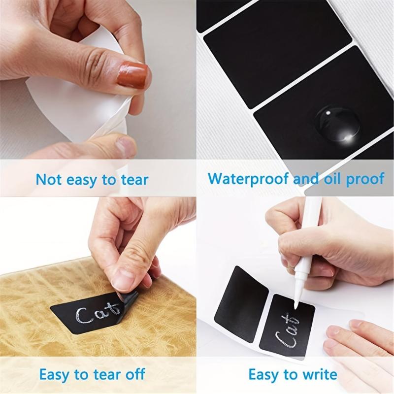Chalkboard Labels For Containers Waterproof Blackboard Stickers