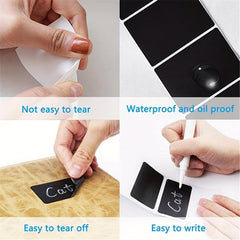 Chalkboard Labels For Containers Waterproof Blackboard Stickers