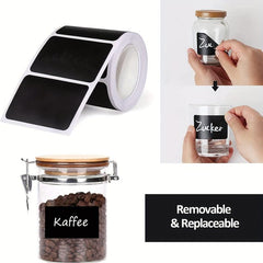 Chalkboard Labels For Containers Waterproof Blackboard Stickers