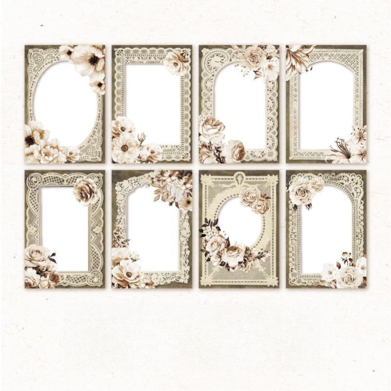 Moon Imagination Series Retro Collage Border Background Handbook