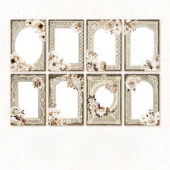 Moon Imagination Series Retro Collage Border Background Handbook
