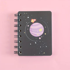 Dream Planet Side Flip Coil Book A7 Small Notebook