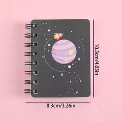 Dream Planet Side Flip Coil Book A7 Small Notebook