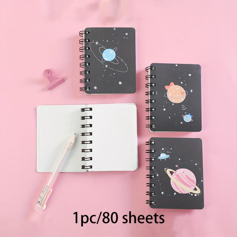 Dream Planet Side Flip Coil Book A7 Small Notebook