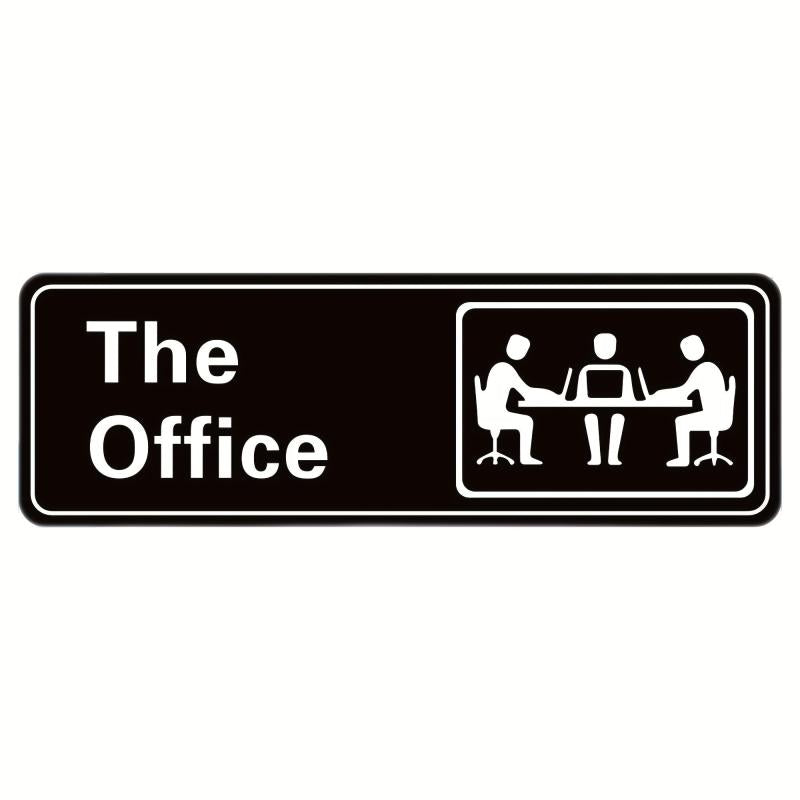 The Office Sign 9x3 Acrylic Self Adhesive for Door or Wall