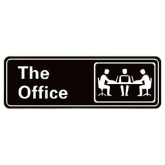 The Office Sign 9x3 Acrylic Self Adhesive for Door or Wall