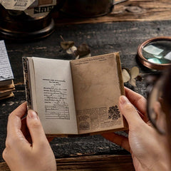 50 Sheets Leather Journal Scrapbook Retro Notebook