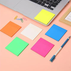 2pcs Transparent Stickers PET Perspective Stickers Self Stick Notes 50