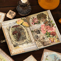 36pcs Vintage Lace Paper European Style Retro Lace Photo Frame