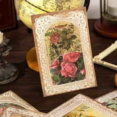 36pcs Vintage Lace Paper European Style Retro Lace Photo Frame