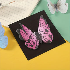 30pcs Butterfly Sticky Notes Cartoon Style For Students Work Note Stickers