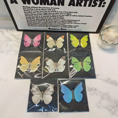 30pcs Butterfly Sticky Notes Cartoon Style For Students Work Note Stickers