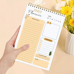 BUBU Yellow Daily Planner Today Focus And To Do List Mood Tracking