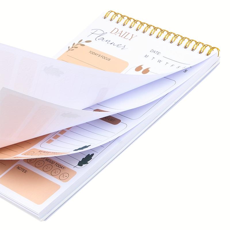 BUBU Yellow Daily Planner Today Focus And To Do List Mood Tracking