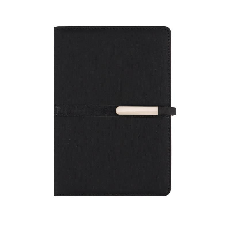A5 Leather Notebook with Metal Buckle - Business & Office Essential