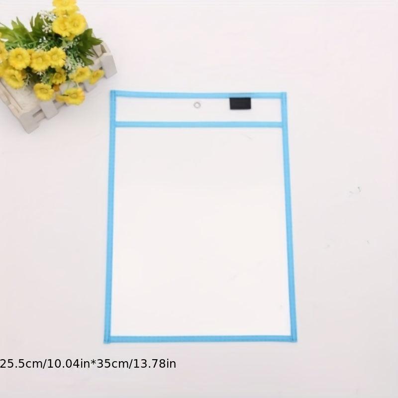 Oversized Reusable Dry Erase Pocket Sleeves Clear Plastic Sheet Protectors