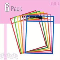 Oversized Reusable Dry Erase Pocket Sleeves Clear Plastic Sheet Protectors