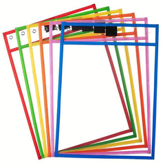 Oversized Reusable Dry Erase Pocket Sleeves Clear Plastic Sheet Protectors