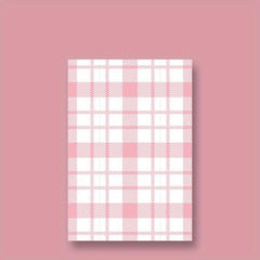 Cute Grid Pattern Sticky Notes 60 Sheets - Student Memo Notes Book