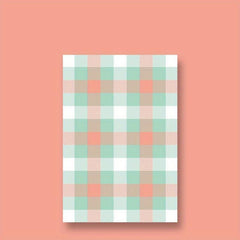 Cute Grid Pattern Sticky Notes 60 Sheets - Student Memo Notes Book
