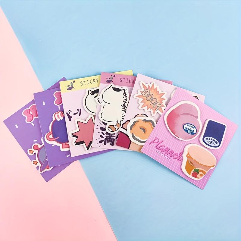 Cartoon Shaped Sticky Notes Book 60 Pieces