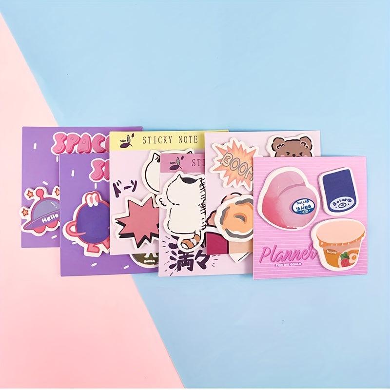 Cartoon Shaped Sticky Notes Book 60 Pieces