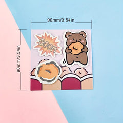 Cartoon Shaped Sticky Notes Book 60 Pieces