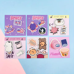 Cartoon Shaped Sticky Notes Book 60 Pieces