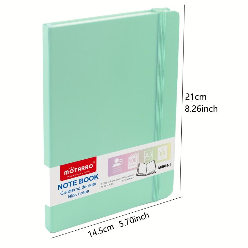 A5 Lined Journal Notebook 80gsm Thick Paper College Ruled