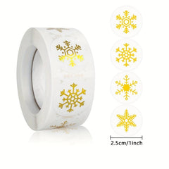 500pcs Gilded Christmas Gift Labels Sealing Stickers