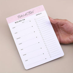 52 Sheets Tearable Meal Planner Office Schedule Book Message Notepad