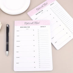 52 Sheets Tearable Meal Planner Office Schedule Book Message Notepad