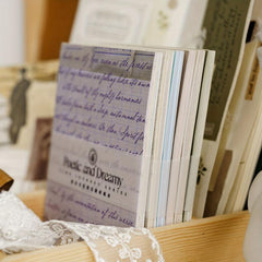 50 Sheets Retro English Journal Decoration Sticky Note Paper