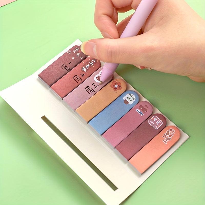 120pcs Cartoon Inspirational Text Sticky Notes for School Office