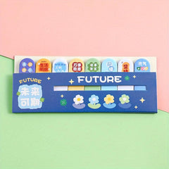 120pcs Cartoon Inspirational Text Sticky Notes for School Office