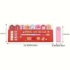 120pcs Cartoon Inspirational Text Sticky Notes for School Office
