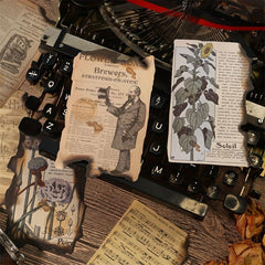 20pcs Paper Memory Fragments Retro Pocket Newspaper Collage Pack