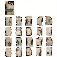 20pcs Paper Memory Fragments Retro Pocket Newspaper Collage Pack