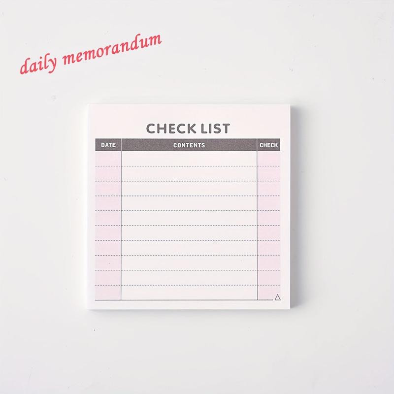 Small Fresh Planner Tearable Memo Pad 60 Pages