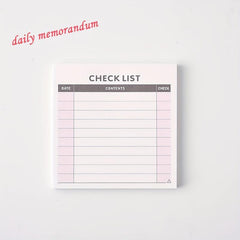 Small Fresh Planner Tearable Memo Pad 60 Pages