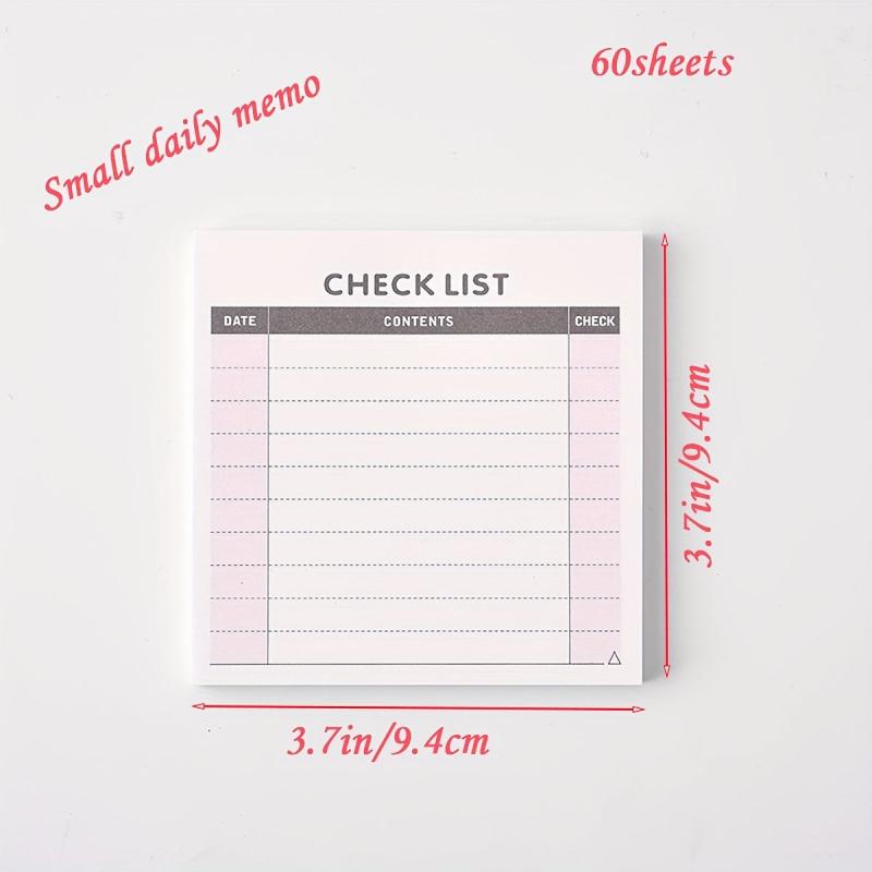 Small Fresh Planner Tearable Memo Pad 60 Pages
