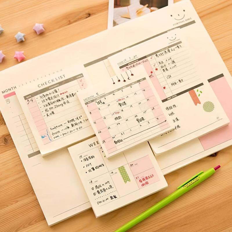 Small Fresh Planner Tearable Memo Pad 60 Pages